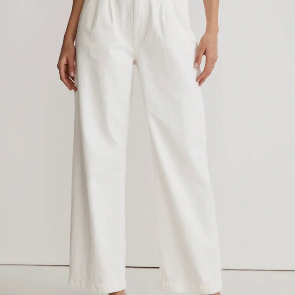 Madewell Harlow Wide-Leg Jean - White